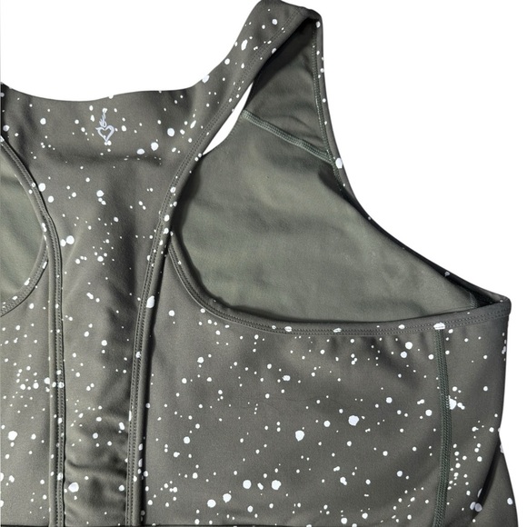 Torrid Camper Low-Impact Wireless Longline Active Sports Bra Size 4 Scatter Dot - Picture 10 of 14